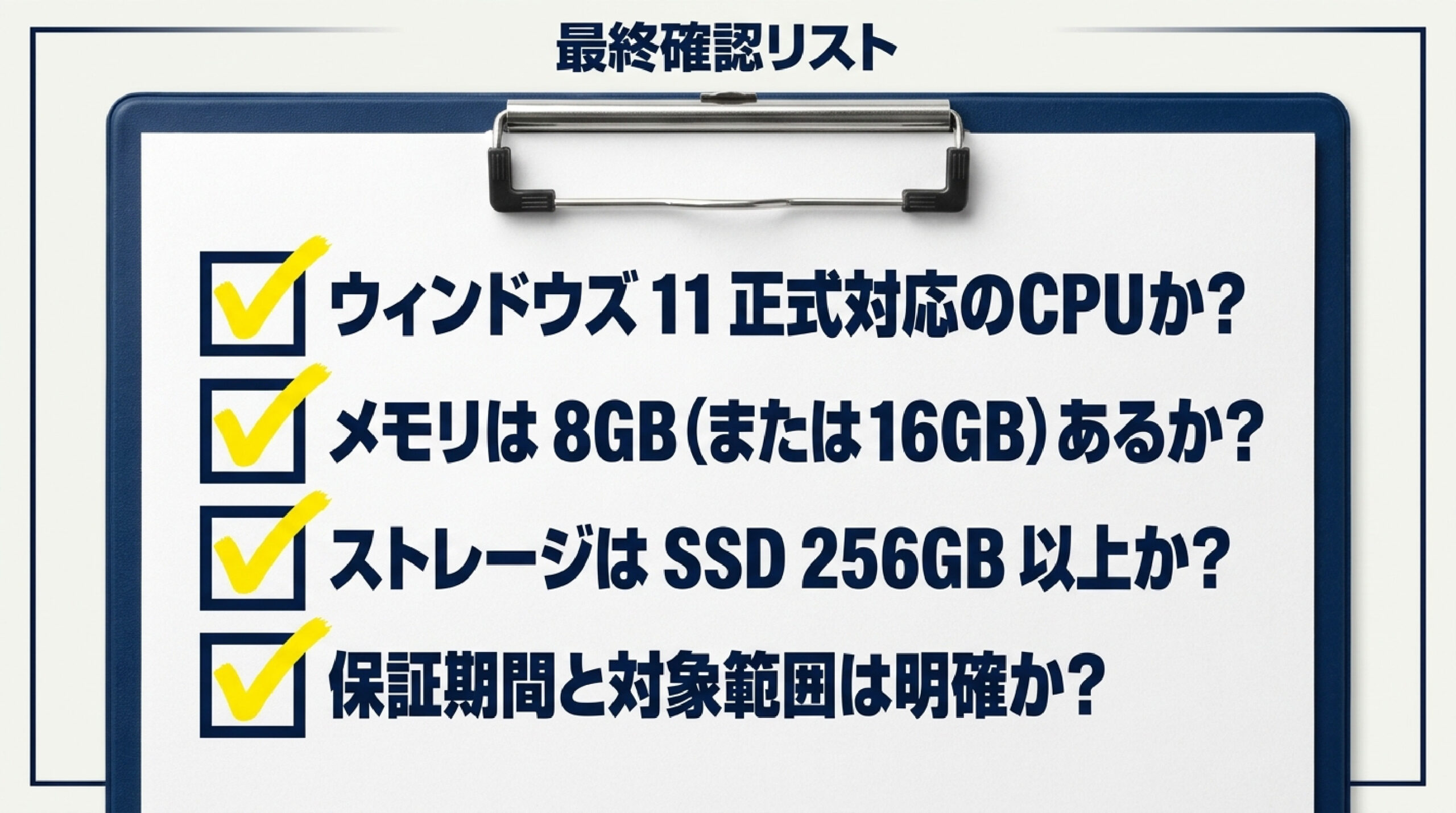 プロの整備・データ消去・30日以上保証のある中古PC専門店の強みを解説したスライド画像