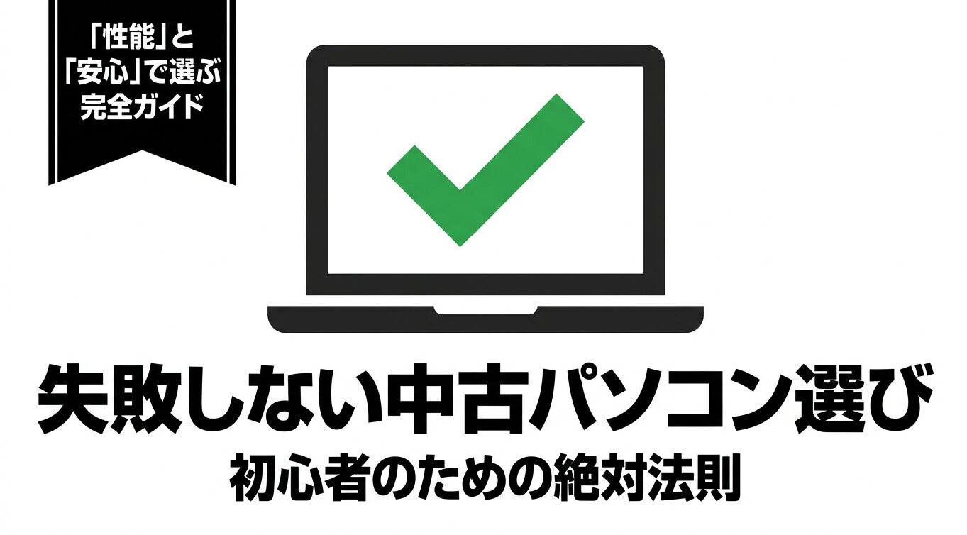 性能と安心感を重視した、初心者向けの失敗しない中古パソコン選び完全ガイド